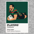 Greg Inglis South Sydney Rabbitohs Rugby League Icon Frame Men's T-Shirt