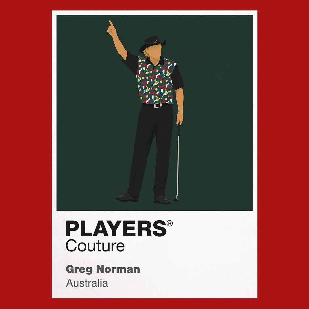 Greg Norman Golf Icon Frame Men's Polo Shirt