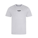 Essentials Collection t-shirt – grey kids' t-shirt with black Essentials Collection letters and Players Couture logo on the