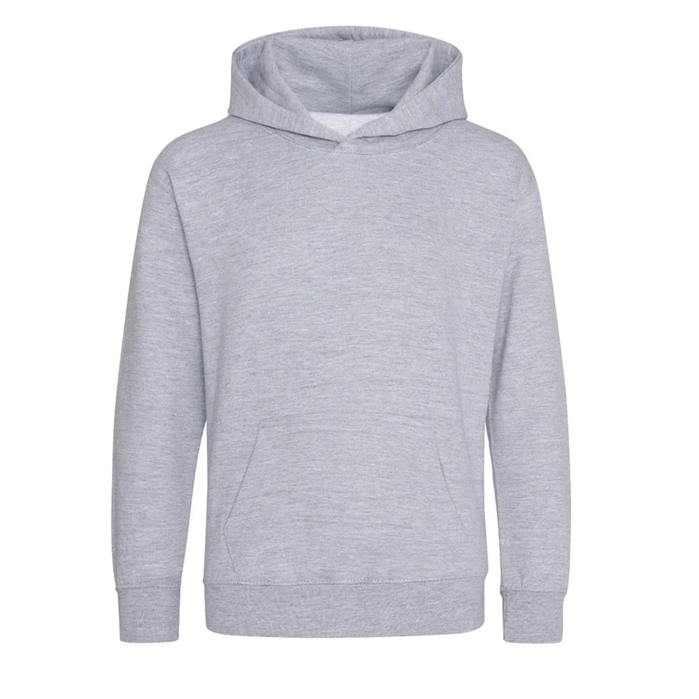 Custom Upload Your Own hoodie – grey kids' hoodie featuring the Custom Upload Your Own Players Couture logo