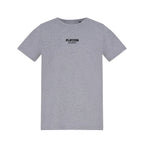 Essentials Collection t-shirt – grey kids' t-shirt with black Essentials Collection letters and Players Couture logo on the