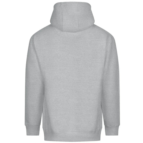 Essentials Collection hoodie – grey men's hoodie with black Essentials Collection letters and Players Couture logo on the