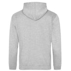 Essentials Collection hoodie – grey men's hoodie with black Essentials Collection letters and Players Couture logo on the