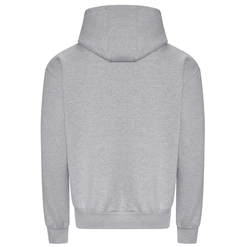 Essentials Collection hoodie – grey men's hoodie with black Essentials Collection letters and Players Couture logo on the