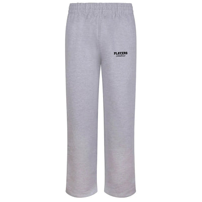 Essentials Collection hoodie – grey men's hoodie with black Essentials Collection letters and Players Couture logo on the