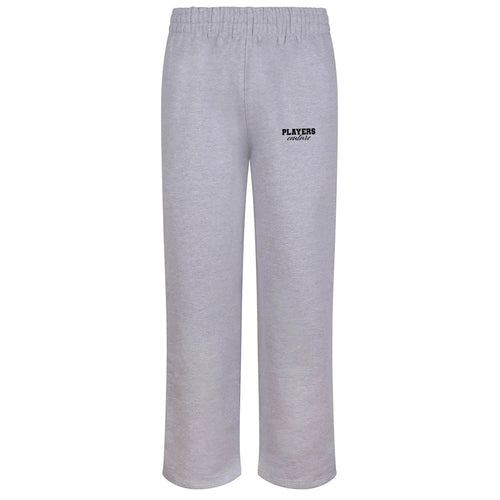 Essentials Collection hoodie – grey men's hoodie with black Essentials Collection letters and Players Couture logo on the