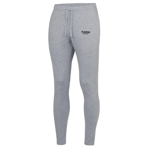 Essentials Collection hoodie – grey men's hoodie with black Essentials Collection letters and Players Couture logo on the