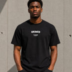 Grimes Men's T-Shirt — lifestyle photo, Black t-shirt