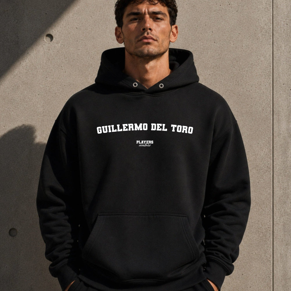 guillermo-del-toro name-print hoodie - black