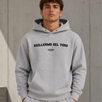guillermo-del-toro name-print hoodie - grey