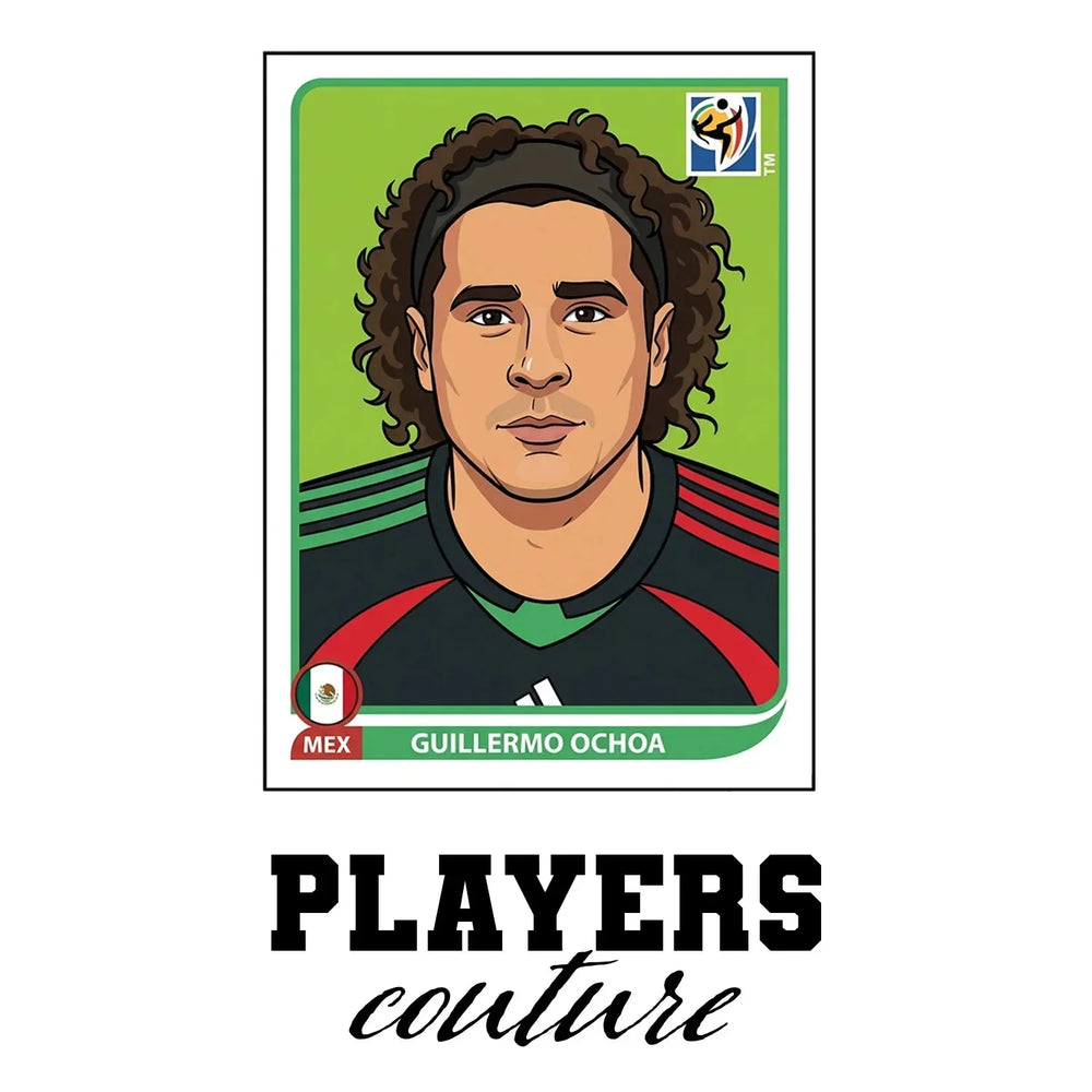 Guillermo Ochoa World Cup Sticker Kids T-Shirt – guillermo ochoa white Players Couture design