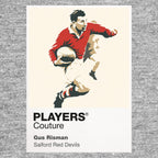 Gus Risman Salford Red Devils rugby league T-shirt grey