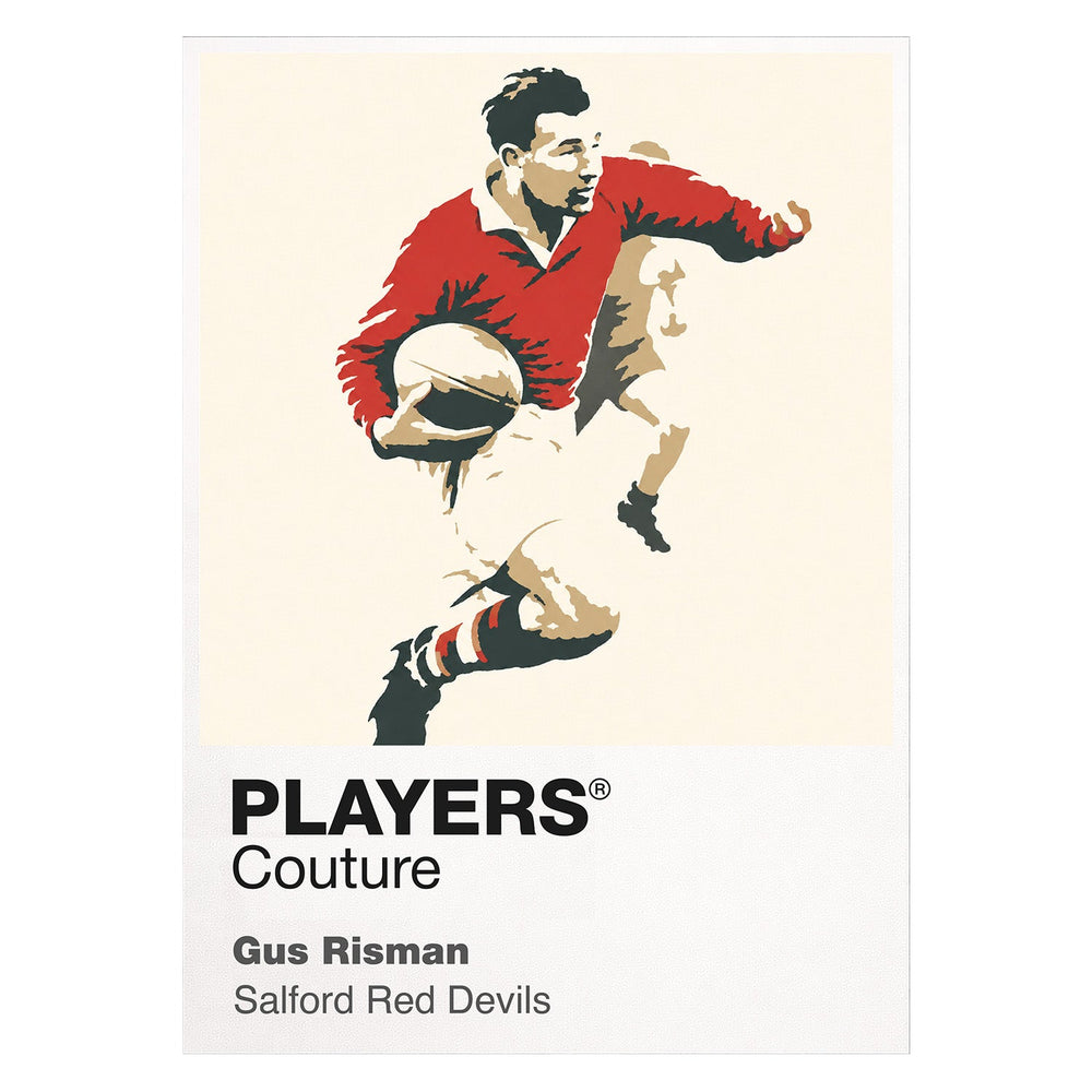 Gus Risman Salford Red Devils rugby league T-shirt white