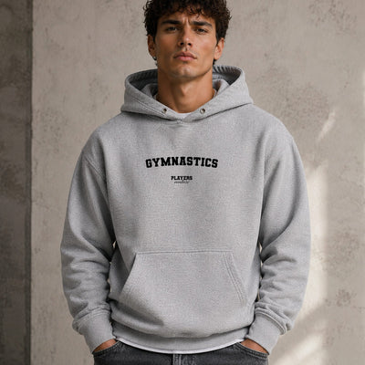 gymnastics name-print hoodie - grey