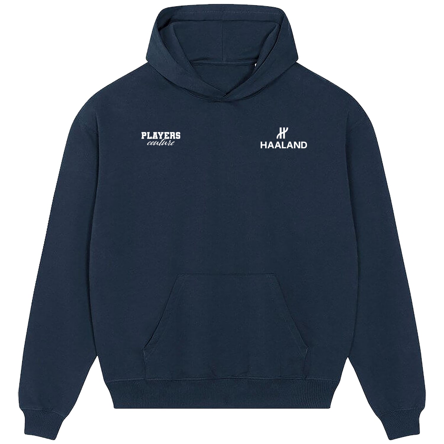Erling Haaland H Logo Players Couture Men's Casual Hoodie Navy