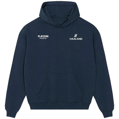 Erling Haaland H hoodie – navy men's hoodie featuring the Erling Haaland H Players Couture logo