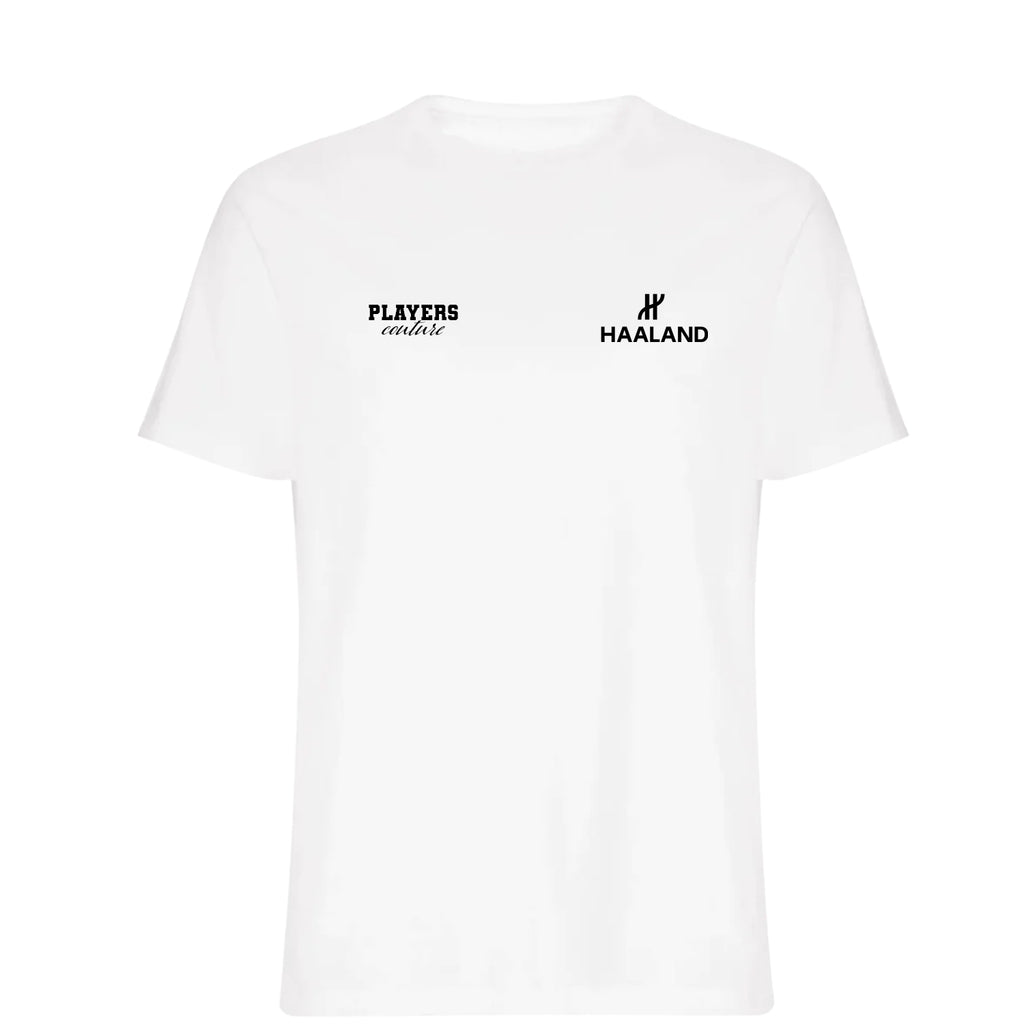 Erling Haaland H Logo Players Couture Mens T-Shirt White