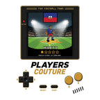 Haiti World Cup 8-Bit Men's Hoodie retro gaming football design by Players Couture