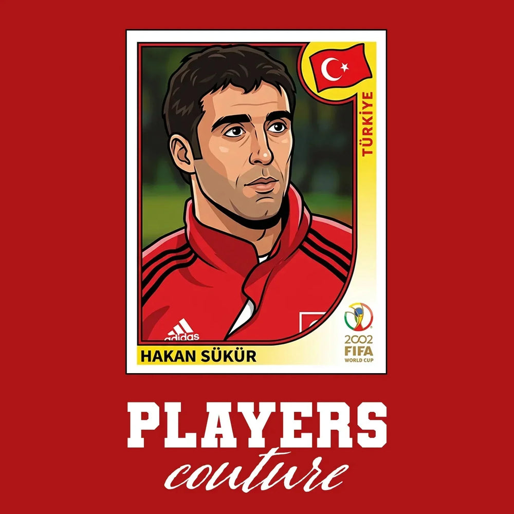 Hakan Sukur World Cup Sticker Men's Hoodie – hakan sukur red Players Couture design