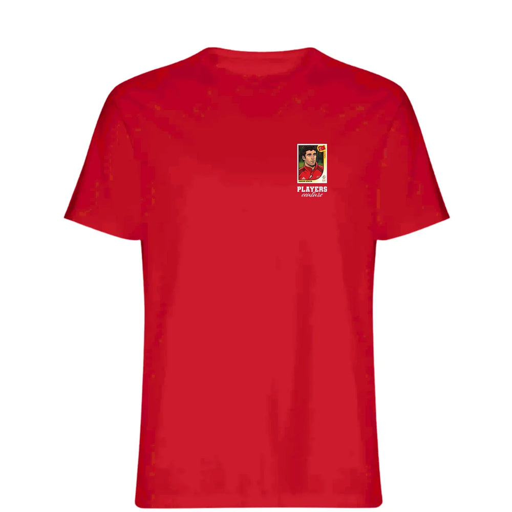 Hakan Sukur World Cup t-shirt – red men's t-shirt featuring the Hakan Sukur World Cup Players Couture logo