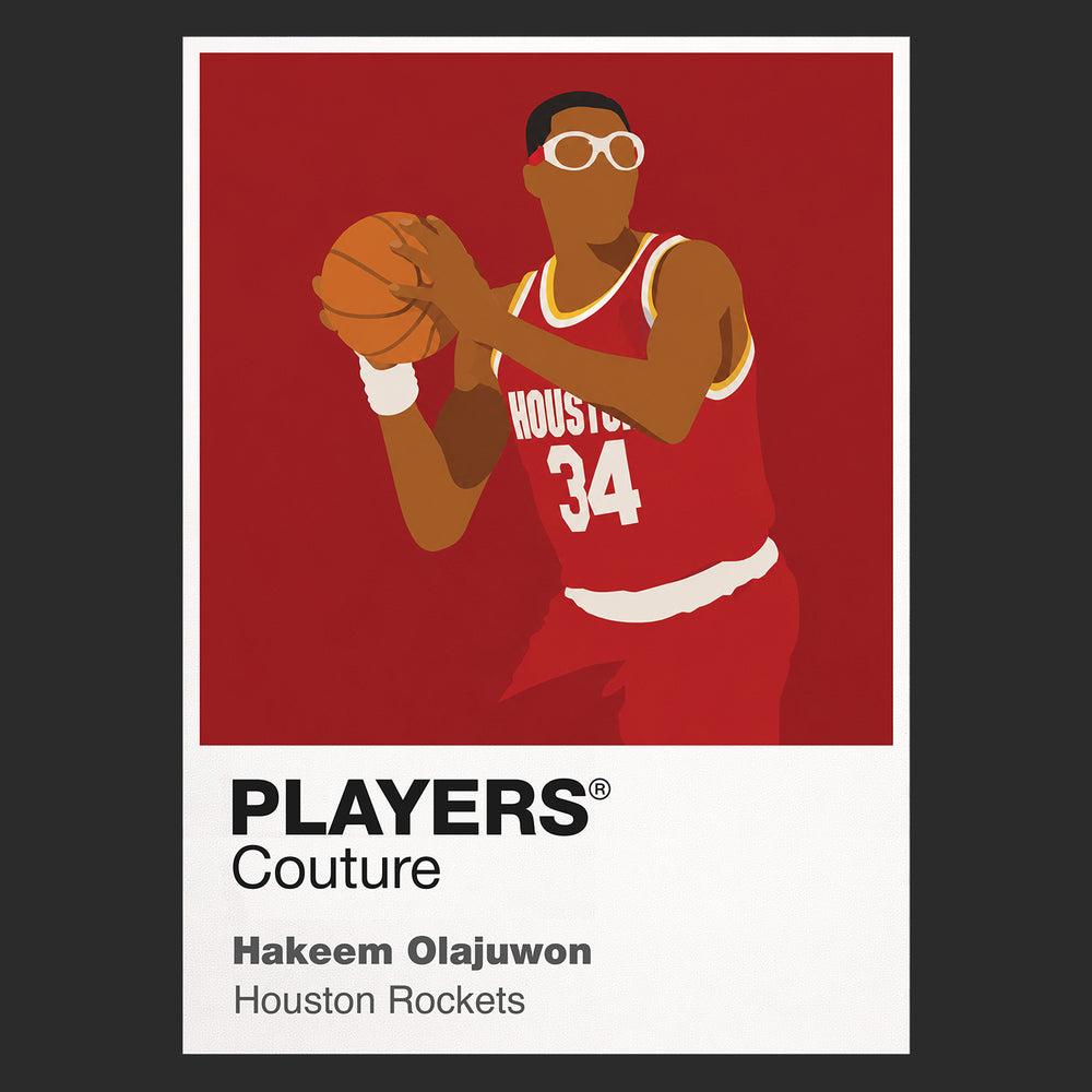 Hakeem Olajuwon Rockets Basketball Icon Frame - Icon Design (View 8)