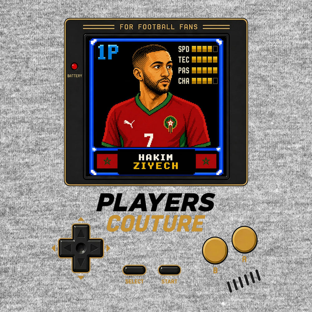 Hakim Ziyech Icon 8-Bit Men's Hoodie - image 9