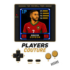 Hakim Ziyech 1P 8-Bit t-shirt retro gaming design by Players Couture