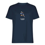 Maradona Hand of God Icon t-shirt – navy men's t-shirt with white Maradona Hand of God Icon letters and Players Couture logo