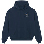 Maradona Hand of God hoodie – navy men's hoodie featuring the Maradona Hand of God Players Couture logo