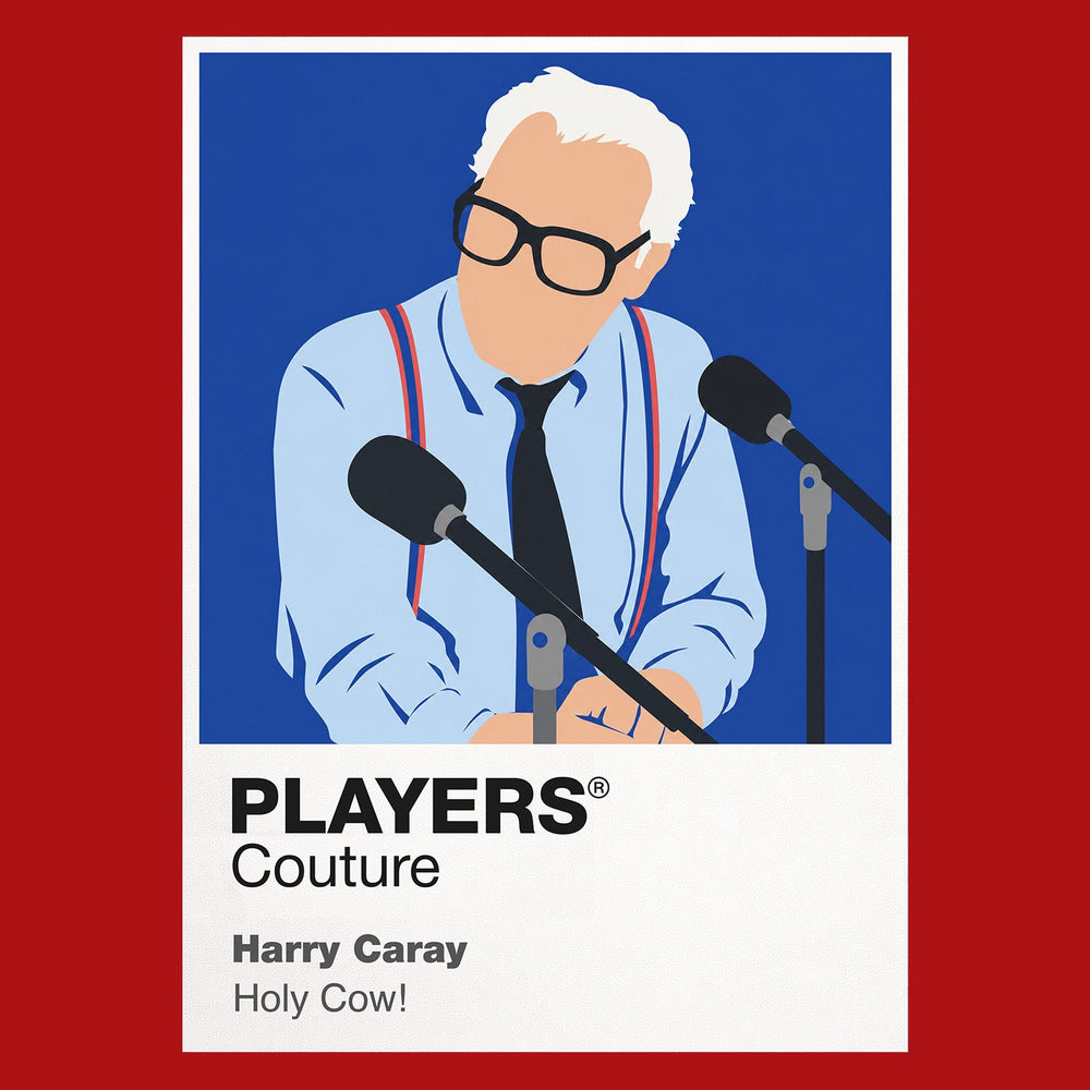 Harry Caray Seattle Mariners red Icon Frame artwork detail