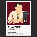 Harry Caray Seattle Mariners black Icon Frame artwork detail