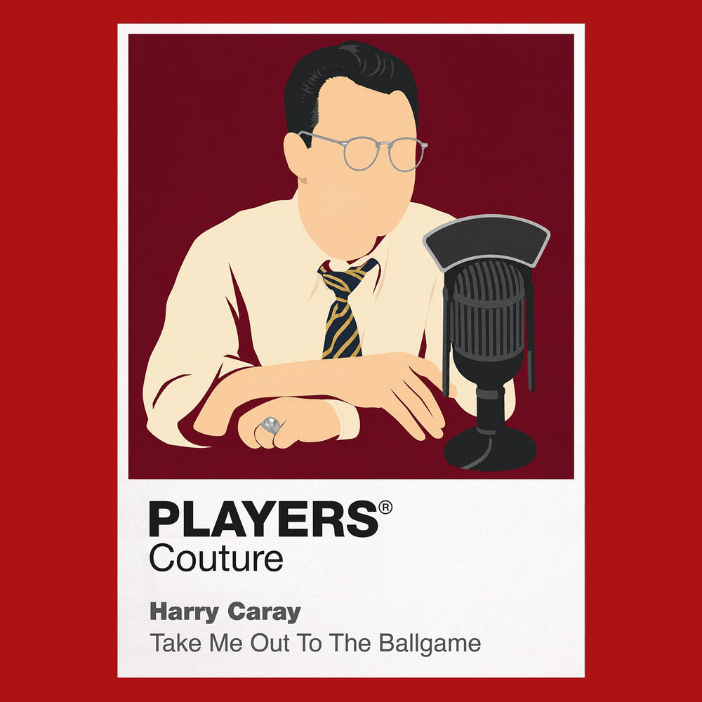 Harry Caray Seattle Mariners red Icon Frame artwork detail