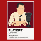 Harry Caray Atlanta Braves red Icon Frame artwork detail