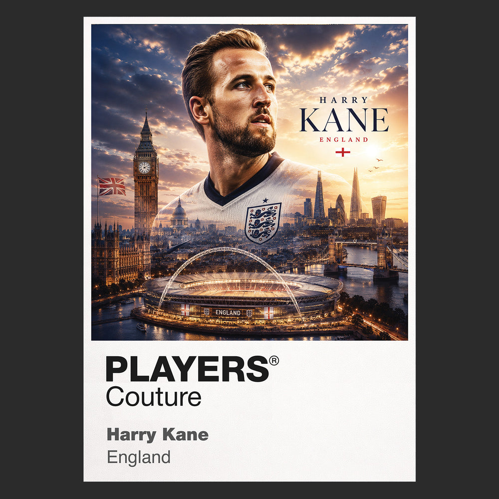 Harry Kane England Atlas Frame artwork by Players Couture
