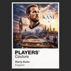 Harry Kane England Atlas Frame artwork by Players Couture