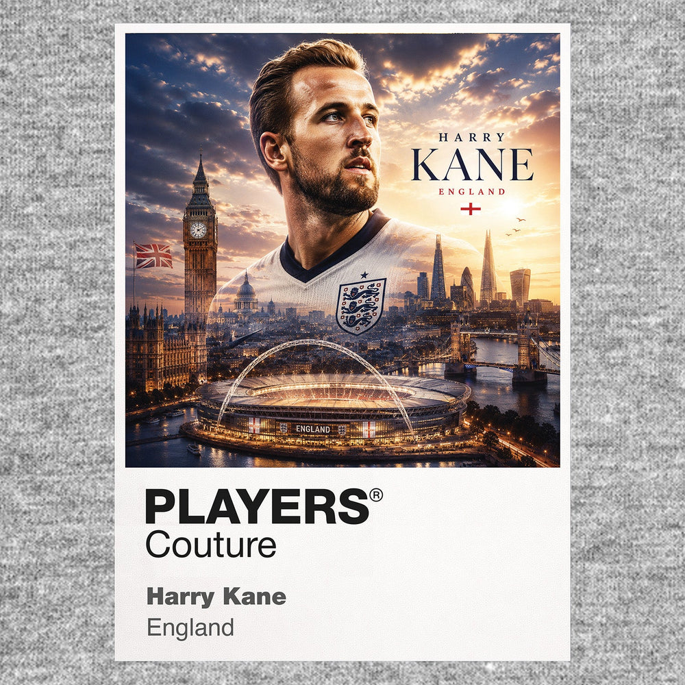 Harry Kane England Atlas Frame artwork by Players Couture