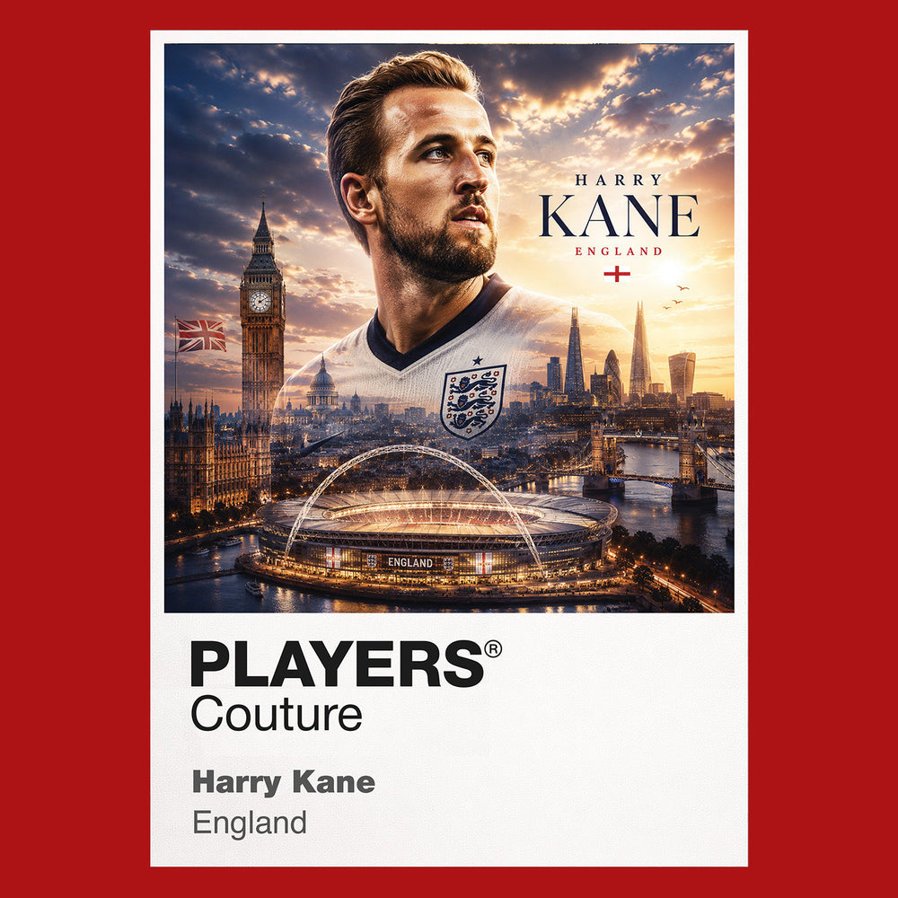 Harry Kane England Atlas Frame artwork by Players Couture