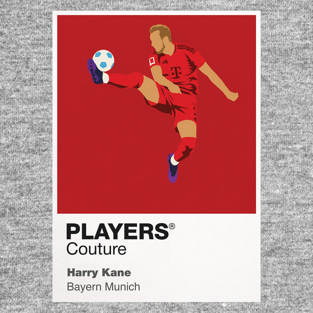 Harry Kane Bayern Munich Icon Frame Men's Hoodie — Gray Artwork
