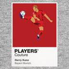 Harry Kane Bayern Munich Icon Frame Kids T-Shirt — Gray Artwork
