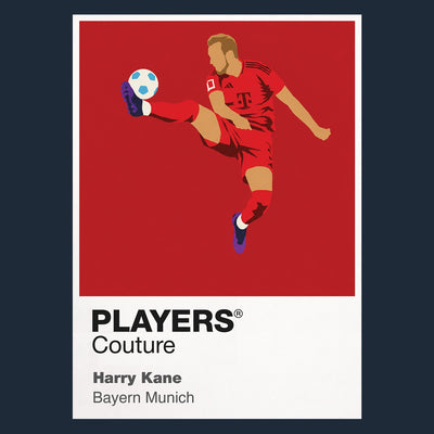 Harry Kane Bayern Munich Icon Frame Men's Hoodie — Navy Artwork