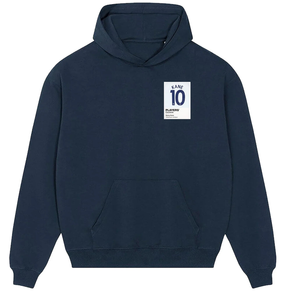 Harry Kane 10 Football hoodie – navy men's hoodie featuring the Harry Kane 10 Football Players Couture logo