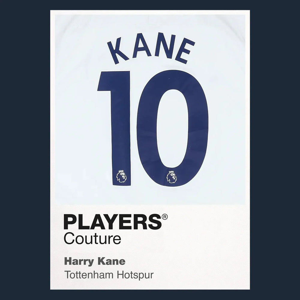 Harry Kane 10 Football Shirt Frame Men's Hoodie – navy close-up detail shot of the Harry Kane 10 Football Players Couture