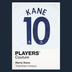 Harry Kane 10 Football Shirt Frame Men's Hoodie – navy close-up detail shot of the Harry Kane 10 Football Players Couture