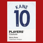 Harry Kane 10 Football Shirt Frame Men's Hoodie – red close-up detail shot of the Harry Kane 10 Football Players Couture