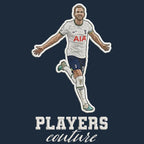 Harry Kane Badge Men's Hoodie – close-up detail shot of the Harry Kane Players Couture logo design