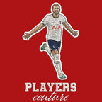 Harry Kane Badge Men's Hoodie – close-up detail shot of the Harry Kane Players Couture logo design