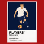 Harry Kane Tottenham Hotspur Icon Frame Kids T-Shirt — Red Artwork