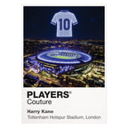 Harry Kane Tottenham Hotspur number 10 Icons in Lights Frame artwork in white