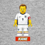 Harry Kane Toy Logo Men's Hoodie – grey close-up detail shot of the Harry Kane Toy Players Couture logo design
