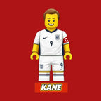 Harry Kane Toy Logo Men's Hoodie – red close-up detail shot of the Harry Kane Toy Players Couture logo design